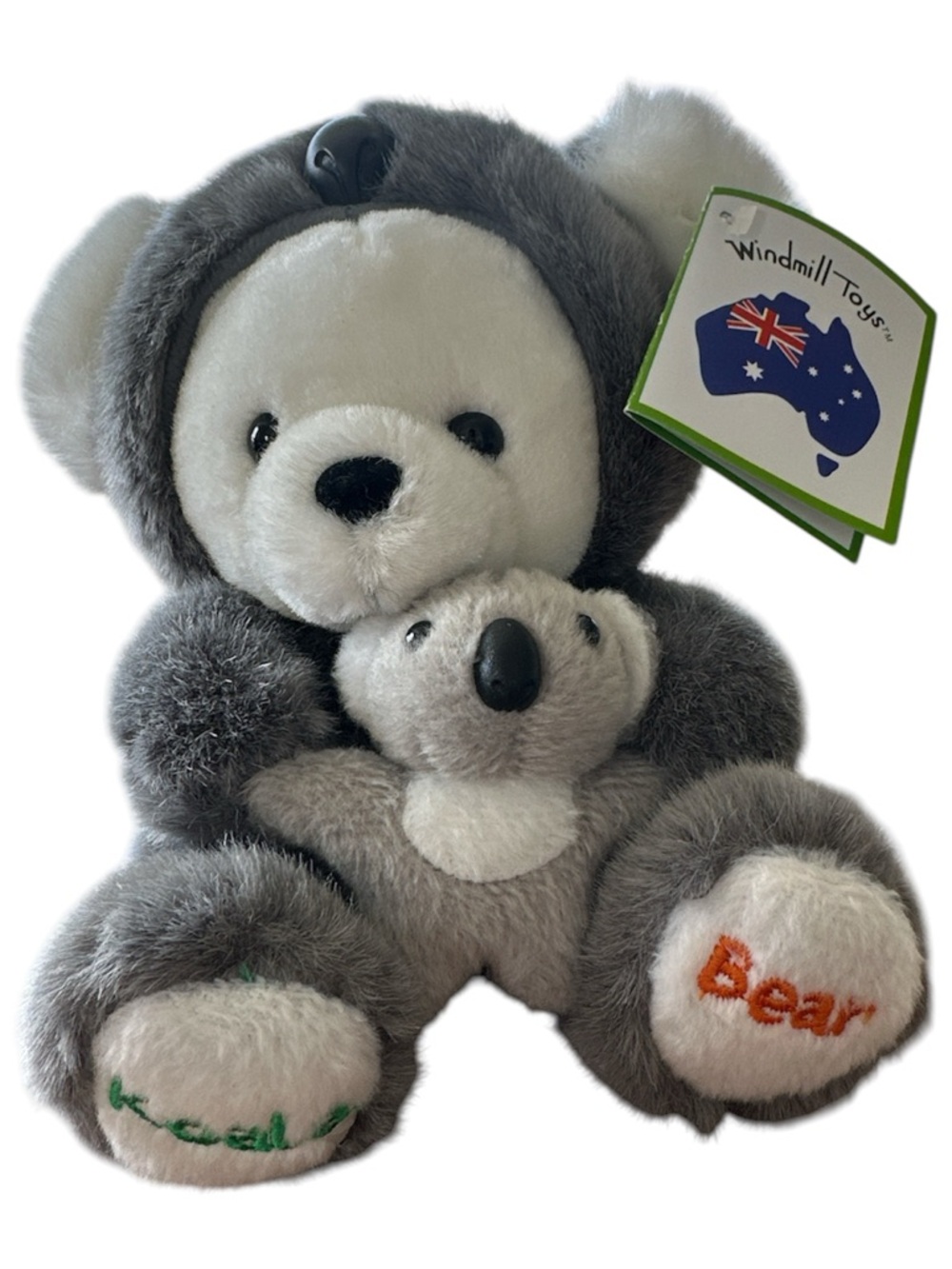 Koala with Baby Joey Bear Dressed as Koala Stuffy